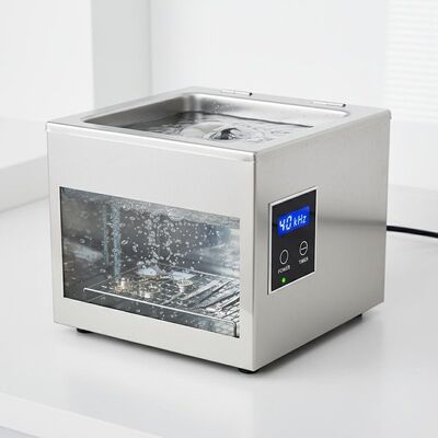 Πλυντήριο Υπερήχων Επιτραπέζιο 280x180x200mm Συχνότητα Υπερήχων 40kHz Προστασία Ασφαλείας Σχεδιασμένο για τον Καθαρισμό Ευαίσθητων Οργάνων