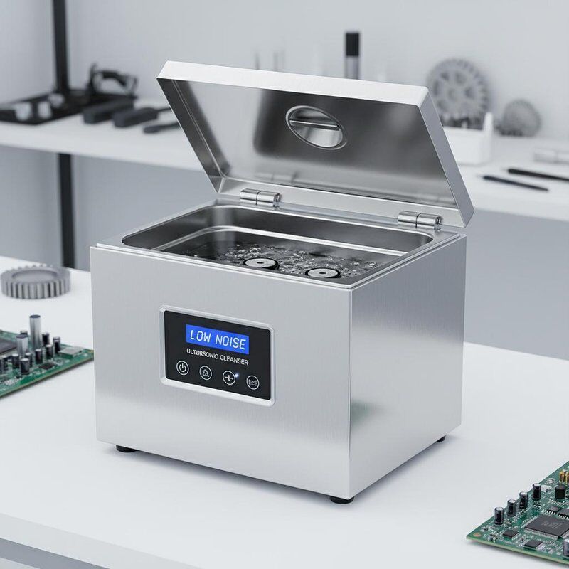 Υπερηχητικό καθαριστικό επιτραπέζιου επιπέδου με υπερηχογράφημα, συμπεριλαμβανομένου δεξαμενού από ανοξείδωτο χάλυβα, σχεδιασμένο για καθαρισμό σε διάφορες βιομηχανίες