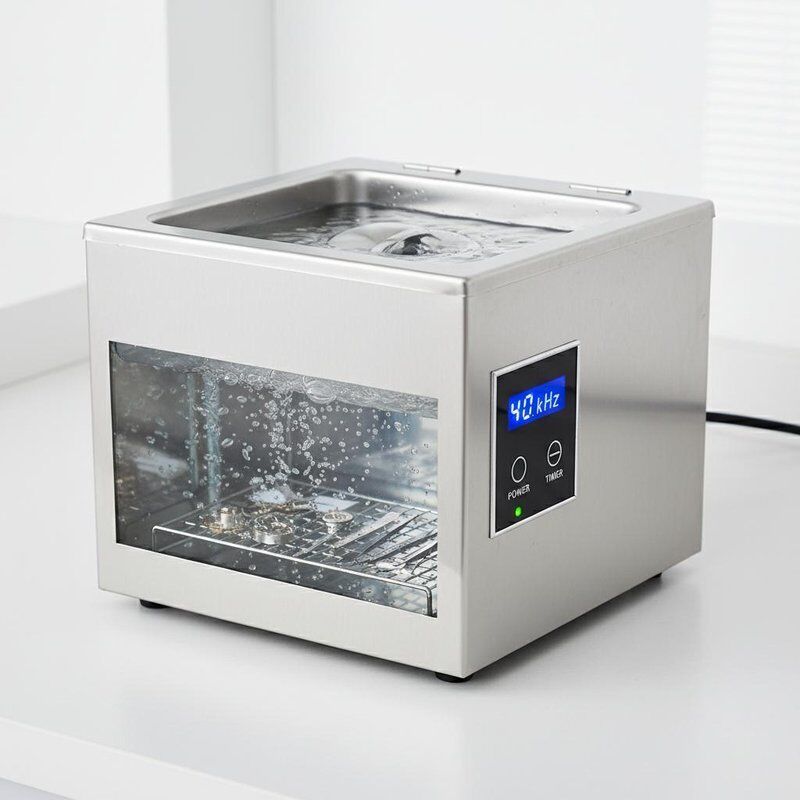 Πλυντήριο Υπερήχων Επιτραπέζιο 280x180x200mm Συχνότητα Υπερήχων 40kHz Προστασία Ασφαλείας Σχεδιασμένο για τον Καθαρισμό Ευαίσθητων Οργάνων